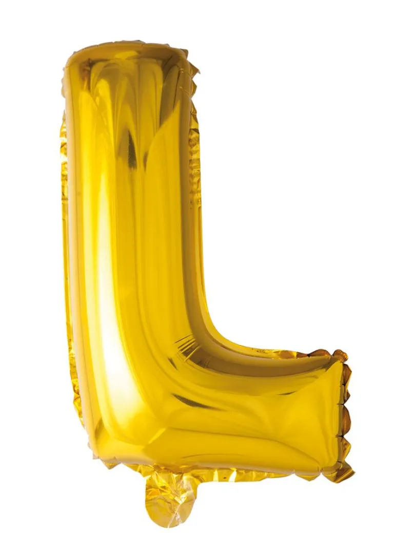 Gull Folieballong Bokstav 41cm - L