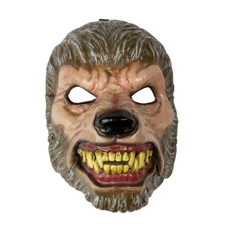 Halloween Maske Voksen - Varulv m/ bevegelig skjeve