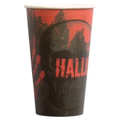 Halloween Pappkopp 8-Pakning 2dl - Blodig Hånd