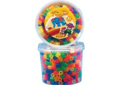 Hama Maxi 600 perler i boks - Neon mix