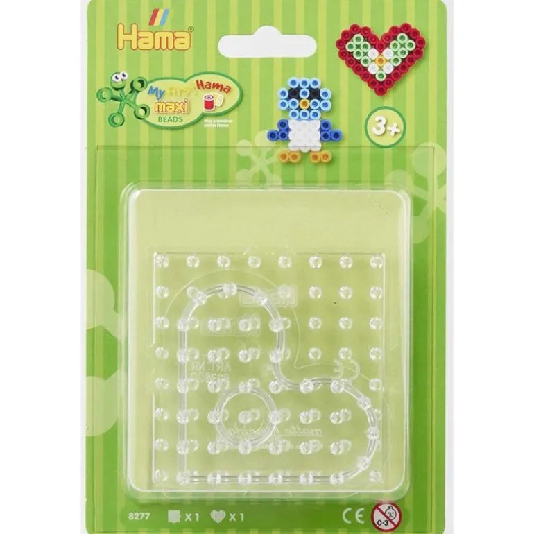 Hama Maxi Perlebrett 2-pakning - Hjerte og Firkant