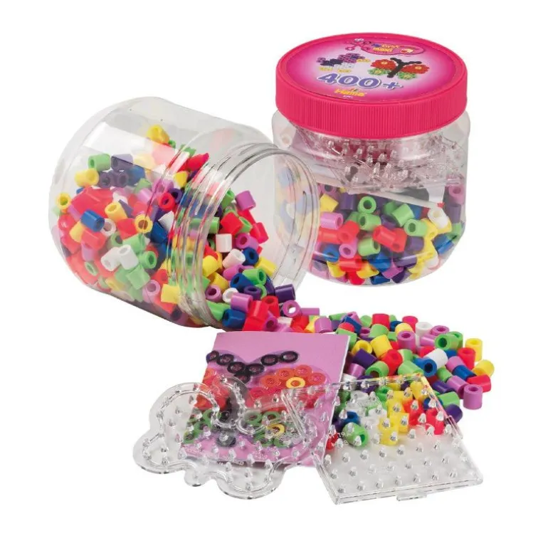 Hama Maxi Perlesett i boks 400 perler - Rosa
