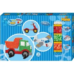Hama Maxi perlesett i eske 900 perler - Kjøretøy