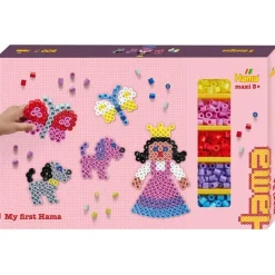 Hama Maxi Stort Perlesett m/ 900 perler og 3 perlebrett