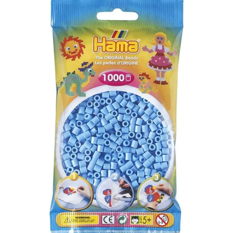 Hama Midi 1000 Perler - Lys Blå 46
