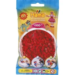 Hama Midi 1000 Perler - Mørk Rød 22