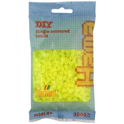 Hama Midi 1000 Perler - Neon Gul 34
