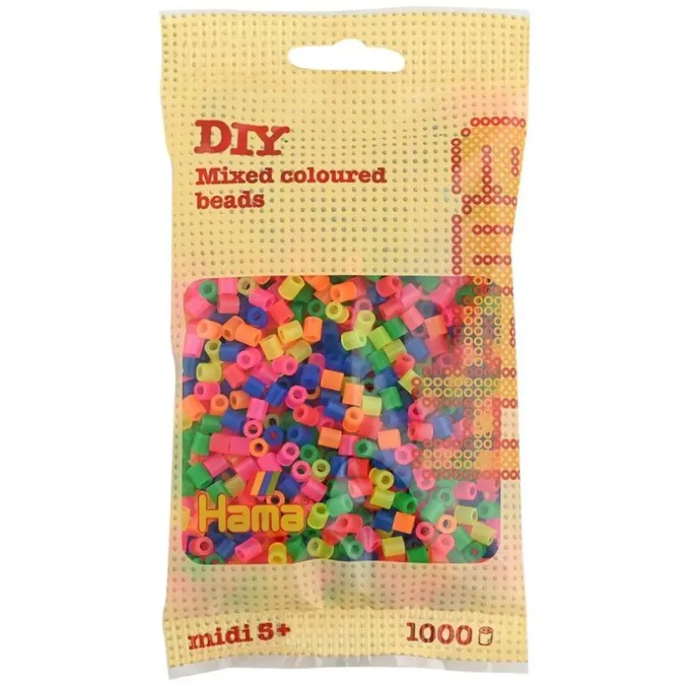 Hama Midi 1000 Perler - Neon Mix 51