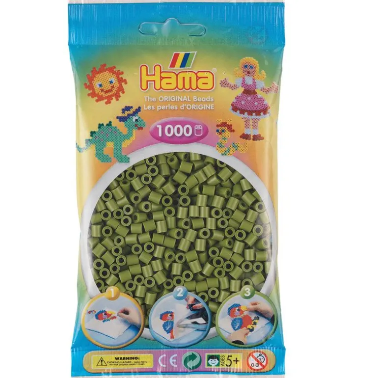 Hama Midi 1000 Perler - Oliven Grønn 84