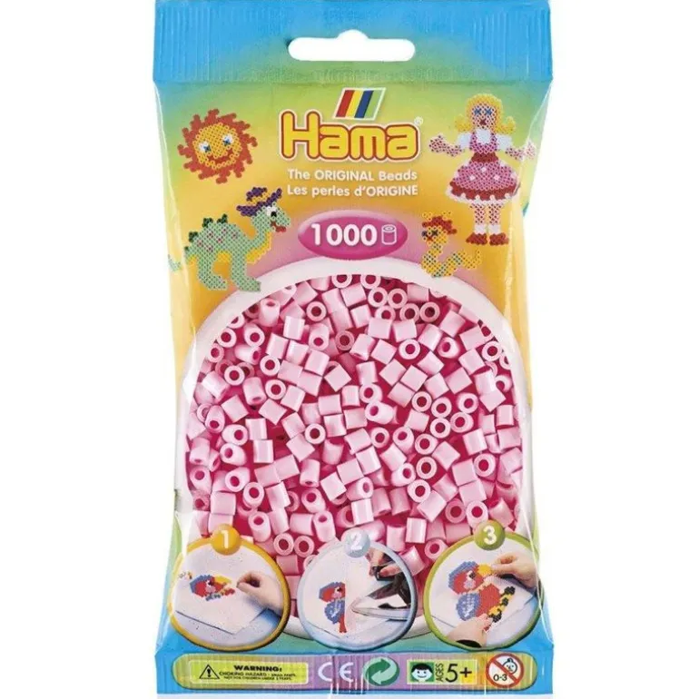 Hama Midi 1000 Perler - Pastell Rosa 95