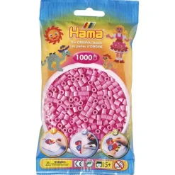Hama Midi 1000 Perler - Pastell Rosa 48
