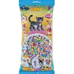 Hama Midi 6000 Perler - Pastell Mix 50