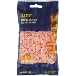 Hama Midi 1000 Perler - Selvlysende Rød 56