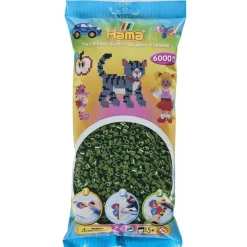 Hama Midi 6000 Perler - Skoggrønn 102