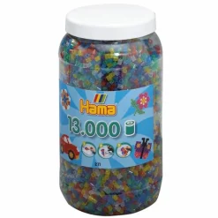 Hama Midi 13000 Perler - Transparent/Glitter Mix 54