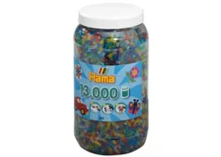 Hama Midi 13000 Perler - Transparent/Glitter Mix 54