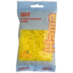 Hama Midi 1000 Perler - Transparent Gul 14