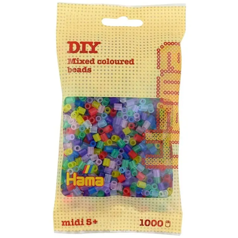 Hama Midi 1000 Perler - Transparent Mix 53
