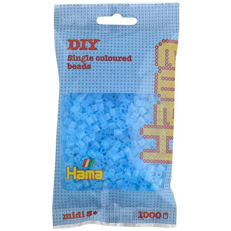 Hama Midi 1000 Perler - Transparent Aqua 73