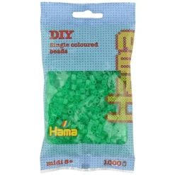 Hama Midi 1000 Perler - Transparent Grønn 16