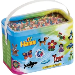 Hama Midi 10000 Perler i Bøtte - Mix 58