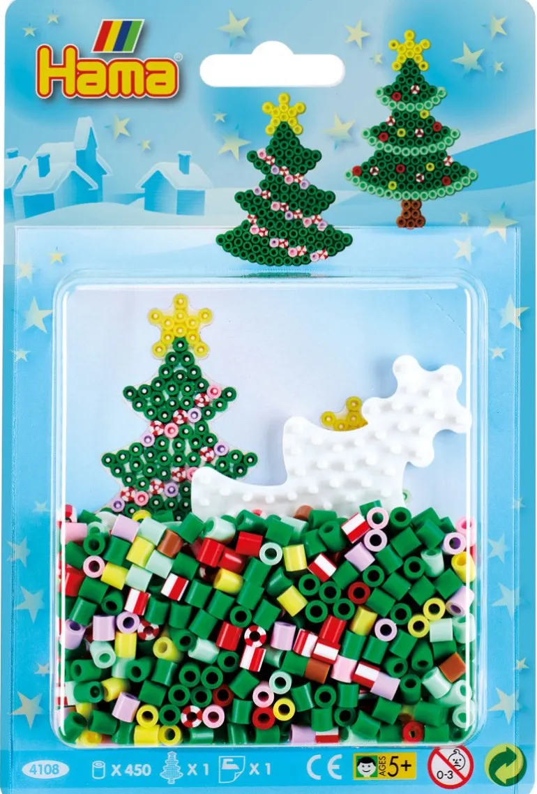 Hama Midi Blisterpakke 450 Perler - Juletre