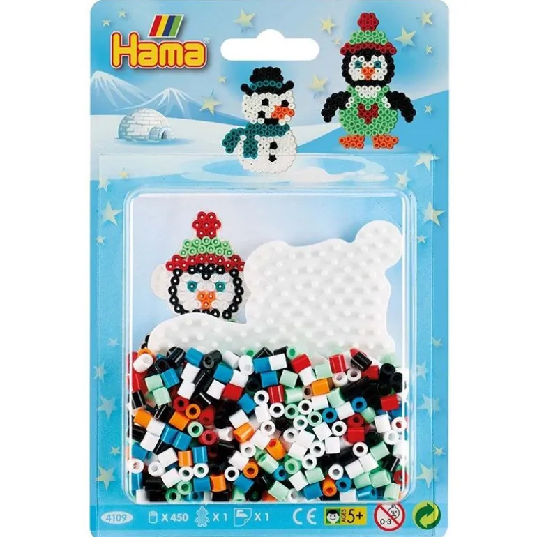 Hama Midi Blisterpakke Jul 450 Perler - Pingvin