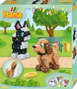Hama Midi 3D Perlesett 2500 perler - Hund og katt