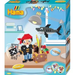 Hama Midi 3D Perlesett i eske 2500 perler - Sjørøver