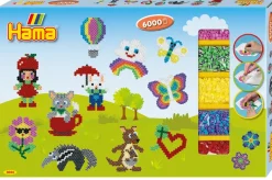 Hama Midi Gaveeske 6000 perler og 3 perlebrett