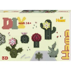Hama Midi Gaveeske 6000 Perler - Kunst: Sukkulenter