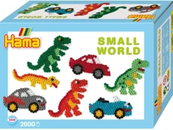 Hama Midi Gaveeske Small World 2000 perler - Dinosaur og Bil