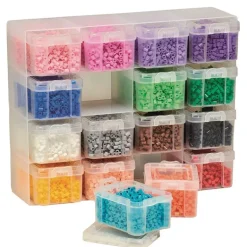 Hama Midi Oppbevaringsbokser 16 stk - 16000 perler