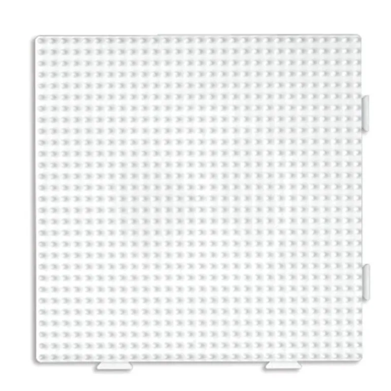Hama Midi Perlebrett - Stor Kvadrat (hvit)