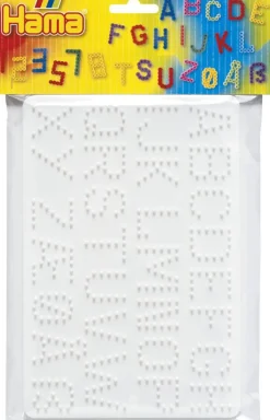 Hama Midi Perlebrett 2-Pakning - Bokstaver og Tall