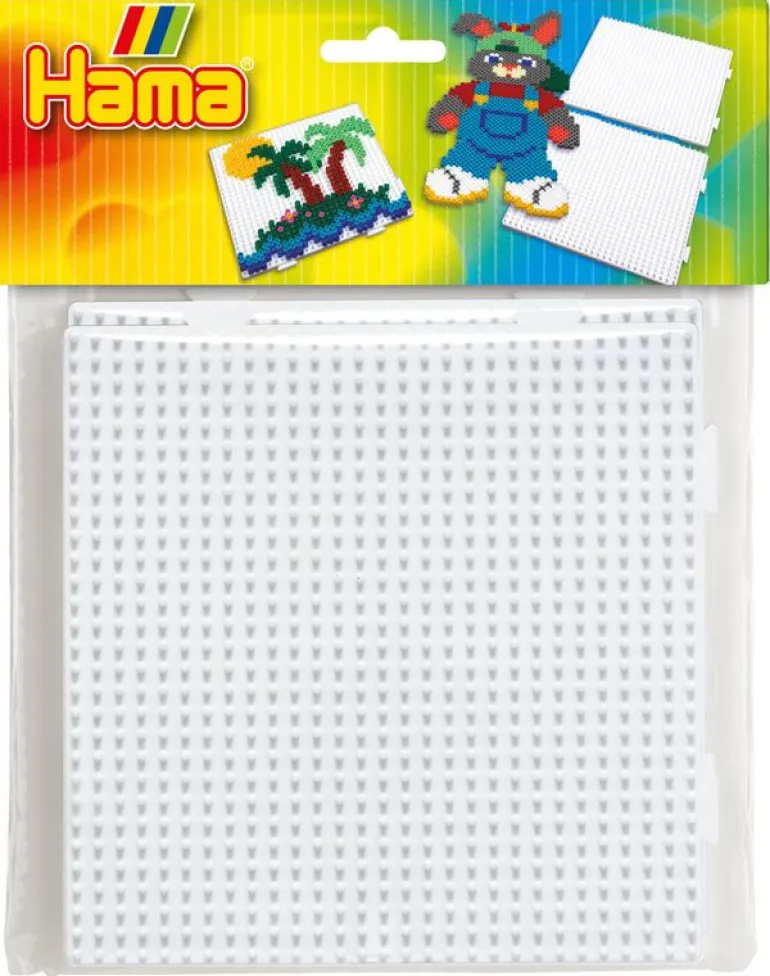 Hama Midi Perlebrett 2-Pakning - Store Kvadrater