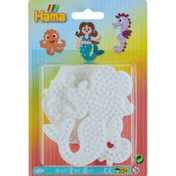Hama Midi Perlebrett 3-pakning - Havfrue, Sekskant & Sjøhest