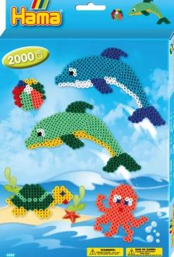 Hama Midi Perlesett 2000 perler - Delfiner