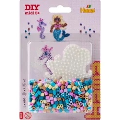 Hama Midi Perlesett m/ 450 perler - Havfrue