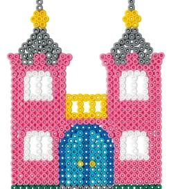 Hama Midi Perlesett m/ 2000 perler og perlebrett - Bygninger