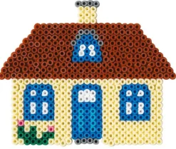 Hama Midi Perlesett m/ 2000 perler og perlebrett - Bygninger