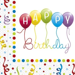 Happy Birthday Servietter 20 stk