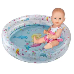 Heless Dukkeklær 28-35 cm - Bikini med badesko med Flamingomotiv