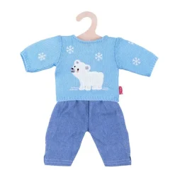 Heless Dukkeklær 35-45 cm - Blå Genser og bukse