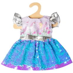 Heless Dukkeklær 28-35 cm - Enhjørningkjole m/ paljetter