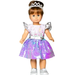 Heless Dukkeklær 28-35 cm - Enhjørningkjole m/ paljetter