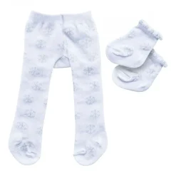 Heless Dukkeklær 35-45 cm - Hvit Strømpebukse og sokker