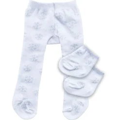 Heless Dukkeklær 28-35 cm - Hvit Strømpebukse og sokker