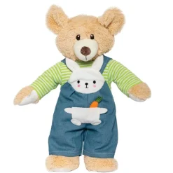 Heless Dukkeklær 28-35cm - "Bunny Lou" Snekkerbukse og Stripete Genser