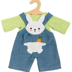 Heless Dukkeklær 35-45cm - "Bunny Lou" Snekkerbukse og Stripete Genser